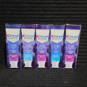 5 Crest 3D White Toothpaste ( RADIANT MINT & ARTIC FRESH) 2.7oz Each